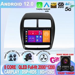 Android 12 Android auto 360 camera Car Radio For Mitsubishi ASX 1 2016 - 2022 Player DSP Carplay 8G 128G Stereo No 2 din DVD IPS-4