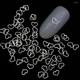 Nail Stickers Hollow Metal Stud Rivet Ultra-thin Ornament DIY Charms Art Sticker Decal