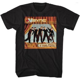 Men's T Shirts American Classics NSYNC No Strings Black Adult T-Shirt Tee(2)