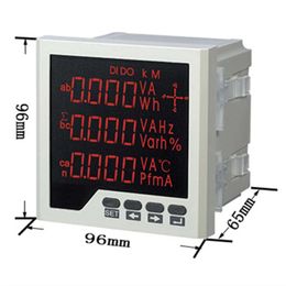 Embedded Multi-purpose Power Metre LED Digital 3 Phase Voltmeter Ammeter AC Voltage Current Power Factor Frequency Measurement