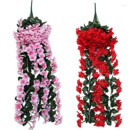 Decorative Flowers 70CM Artificial Wisteria Vine Wedding Garden Arch Home Party Decoration Christmas Bridal Scrapbook Plants 2023