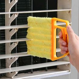 Cleaning Brushes 1Pc Washable Window Cleaner Microfiber Dust Cleaner Brush For Venetian Air Conditioner Car Window Groove Dust Cleaning Tool G230523