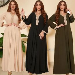 Ethnic Clothing Dubai Kaftan Dress Arabic Lace Abaya For Women Longue Djelaba Caftan Marocain Islamic Clothes Turkey Femme Musulman Dresses