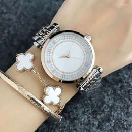 Wristwatches Brand Wrist Watches Women Girl Ladies Style Quartz Casual Steel Metal Band Clock A12