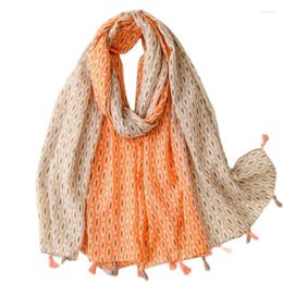 Scarves Scarf Women's Retro Ethnic Disturbance Simia Bali Yarn Colorful Geometry Tourism Sunscreen Pography Shawl