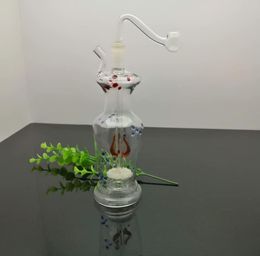 Smoke Pipes Hookah Bong Glass Rig Oil Water Bongs Colorful Dot Sand Core Filter Vase Glass Water Smoke Bottle