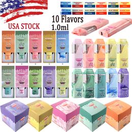 USA Stock E Cigarettes Packwoods x canetas de vape descartáveis ​​RUNY 380mAh Dispositivo vazio descartável recarregável 10 sabores de 1000 mg de caneta de vapor