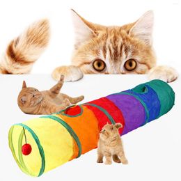 Cat Toys Tunnel Foldable Toy Interactive Training Fun For Puppy Kitten Play Games Tube Pat Accessories