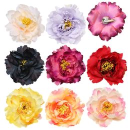 New Fashion Cloth Art Flower Brooches for Women Fabric Corsage Shirt Collar Pins Vintage Jewellery Hat Shoe Clothing Accessories