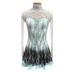 Stage Wear White Artistic Gymnastics Competition Leotard Kids Performances Leotards Custom Style And Size