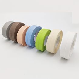 New Bathroom Shower Sink Bath Sealing Tape Strip White PVC Self Adhesive Waterproof Wall Sticker for Bathroom Kitchen Caulk Strip Wholesale available