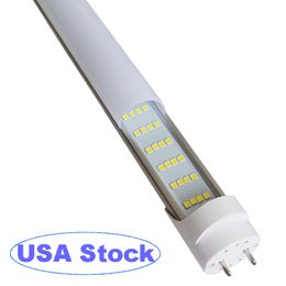 T8 T10 T12 LED Light Tube 4FT, 6500K 7200Lm 72W, Dual-End Powered, Super Bright White, G13, Frosted Milky Lens, Two Pin G13 Base No RF & FM Interference crestech