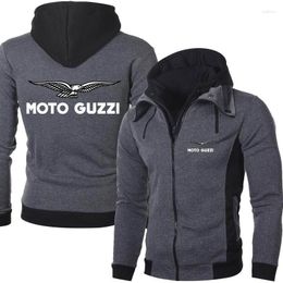 Men's Hoodies 2023 Spring Autumn Men's Moto Guzzi Logo Outdoor Casual Male Jackets Warm High Quality Harajuku Sweatshirts