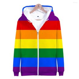 Fashion Pride LGBT Clothes Gay Love Lesbian Rainbow Flag Design hoodies sweatshirt Women/Men Streetwear Hoodie