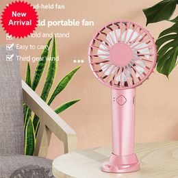 New USB Mini Strong Wind Handheld Fan Portable and Quiet Rechargeable Hand Fan for Student Office Small Pocket Cooling Fans