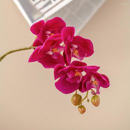 Decorative Flowers Beautiful Po Props Fake Butterfly Orchid No Watering Flower Wedding Pography Art Simulation