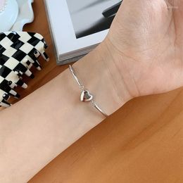 Charm Bracelets VSnow Fantasy Love Heart Bangle For Women Creative Fine Silver Color Metallic Charming Wedding Jewellery Accessories