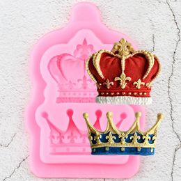 Baking Moulds Gadgets Fondant Molds Set Of 2 Crowns Silicone Mold Topping Sugar Paste Chocolate Decoration QUALITY