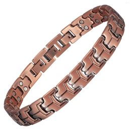 Anklets Wollet Copper Magnetic 26cm/12mm Ankle Bracelets Nice &Trendy Gift For Men Father's Day
