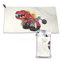 With Your Beautiful Smile. Soft Microfiber Fabric Face Towel Dino Trux Dinotrux Kids Tv Show Cool Robots Emblem Games Geek