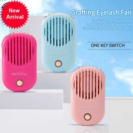 New Mini Air Conditioning Blower Eyelash Fan Dryer USB Rechargeable Handheld Eyelashes Dryer Fan Mini Portable Fans Eyelashes 800MAH