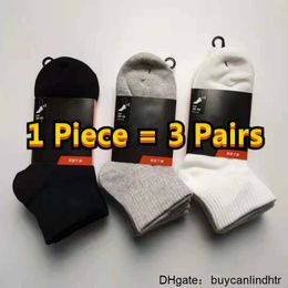 mens sock classic embroidery high tube Towel bottom basketball socks running sports stockings Size S/M/L 8H4C