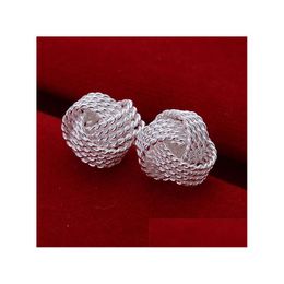 Stud Womens Sterling Sier Plated Tennis Earrings Gsse013 Fashion 925 Plate Earring Jewelry Gift Drop Delivery Dh7Gc