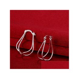 Ear Cuff Womens Sterling Sier Plated Double Circle Earrings Gsse667 Fashion 925 Plate Earring Jewellery Gift Drop Delivery Dhwyp