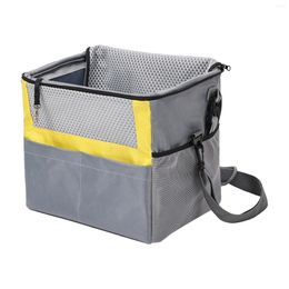 Dog Car Seat Covers Bike Basket Crate Bicycle Breathable Portable Carrier Pet Backpack For Doggy Hiking Cats Travelling