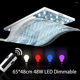 Ceiling Lights GZMJ Remote Controls Dimmable Light Change 4 Colour DeleteModern LED Crystal Iron Modern Lustre Lamp Home Room