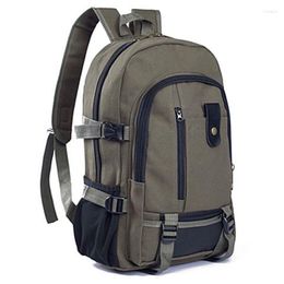 Backpack Mountaineering Bag 2023 Canvas Large Capacity High School Outdoor Travel Computer Man