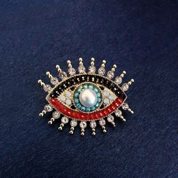 Morkopela New Shiny Eyes Clothes Pin Brooch Cute Black Eye With Crystal Starry Eyes In White Balck Freshwater Pearls Pins