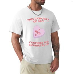 Men's Polos This Concept Of Wuv Confuses And Infuriates Us! T-Shirt Custom T Shirts Blouse Mens Plain