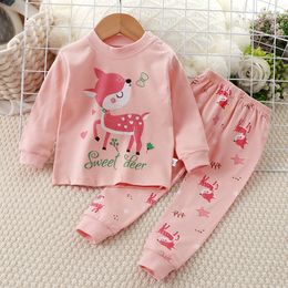 Children's pajamas kids underwear set pure cotton baby clothes autumn pants home clothing