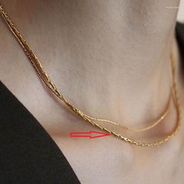 Chains Thin Chain Necklaces Stainless Steel For Women Simple Minimalist Jewelry Waterproof Handmade Summer