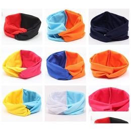 Headbands 19 Colors Sweet And Lovely Contrast Color Widebrimmed Headband Ladies Cross Gstg037 Mix Order Fashion Head Band Drop Deliv Dhacg