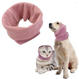 Dog Apparel Warm Decompression Calming Ears Cover Pet Cat Grooming And Force Drying Earmuffs Head Sleeve For Anxiety Relief Noise
