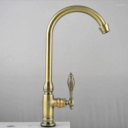 Bathroom Sink Faucets G1/2 Zinc Alloy Cyan Retro Old Wire Drawbench Face Basin Faucet Single Cold And Large Camber Seated Tap