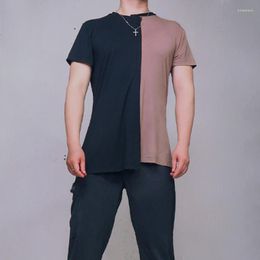 Stage Wear Men/Women Latin Dance T-Shirt Standard Practise Clothes Irregular Stitching Shirt Professional Samba Ballrom BI650