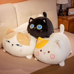 Plush Dolls 70cm Fat Anime Soft Cute Cat Plush Toys Kawaii Stuffed Cat Soft Plush Sleep Pillow Cushion Kids Gift 230523