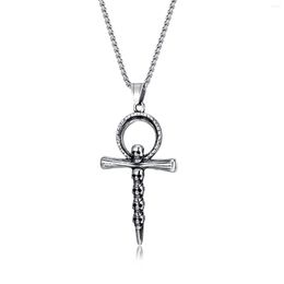 Chains Personalised Titanium Steel Cross Pendants For Men With Skull Necklace