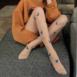 Socks Hosiery Sexy Butterfly Tights Stockings Club Party Fishnet Mesh Thin Pantyhose Anti-Snagging Women Hosiery Fish Net Stockings Y23