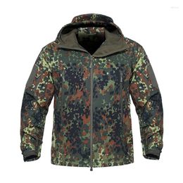 Hunting Jackets Camouflage Tactical Gear Military Army Jacket Men Softshell Waterproof Clothes Winter Sport Outdoor Climbing