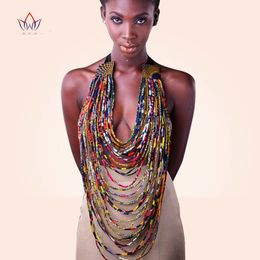 Chokers African Accessories For Women Bohemia Style Women Necklaces Pendants Rope Chain Statement Necklace Pendant For Gift BRW WYA022 230524