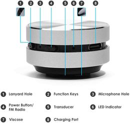 Portable Speakers Dura Mobi Speaker Hummingbird Sound Box Bone Conduction Bluetooth TWS Wireless Sound Creative Portable thepocketvibeG230524