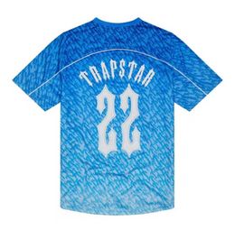 Men's T-Shirts Limited New Trapstar London T-shirt Short Sleeve Unisex Blue Shirt For Men Fashion Harajuku Tee Tops Male T shirts A new trend 60ess