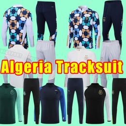 2022 2023 Soccer tracksuits Algerie home white away green MAHREZ FEGHOULI BENNACER ATAL 22 23 Algeria football kits shirt men maillot de training long sleeve pants
