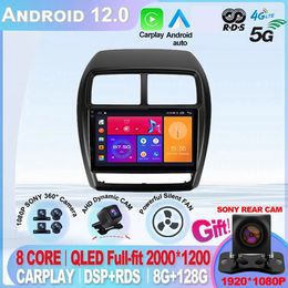 Android 12 Android auto 360 camera Car Radio For Mitsubishi ASX 1 2016 - 2022 Player DSP Carplay 8G 128G Stereo No 2 din NEW IPS-3