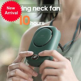 New Portable Lazy Hanging Neck Fan Mini Cooling Fans Bladeless USB Rechargeable Sports Cooling Fan For Outdoor Sports Travel