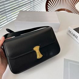 Leather Shoulder Bag Flap Crossbody Underarm Bags Women Handbags Purse Golden Hardware Adjustable Strap Inside Fashion Letters Multiple Colors Wallets